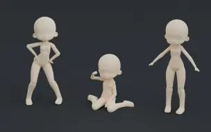 Download Video: Blender自制活动人偶（附blender文件），可用于生成雕刻起始模型或绘画的姿势参考