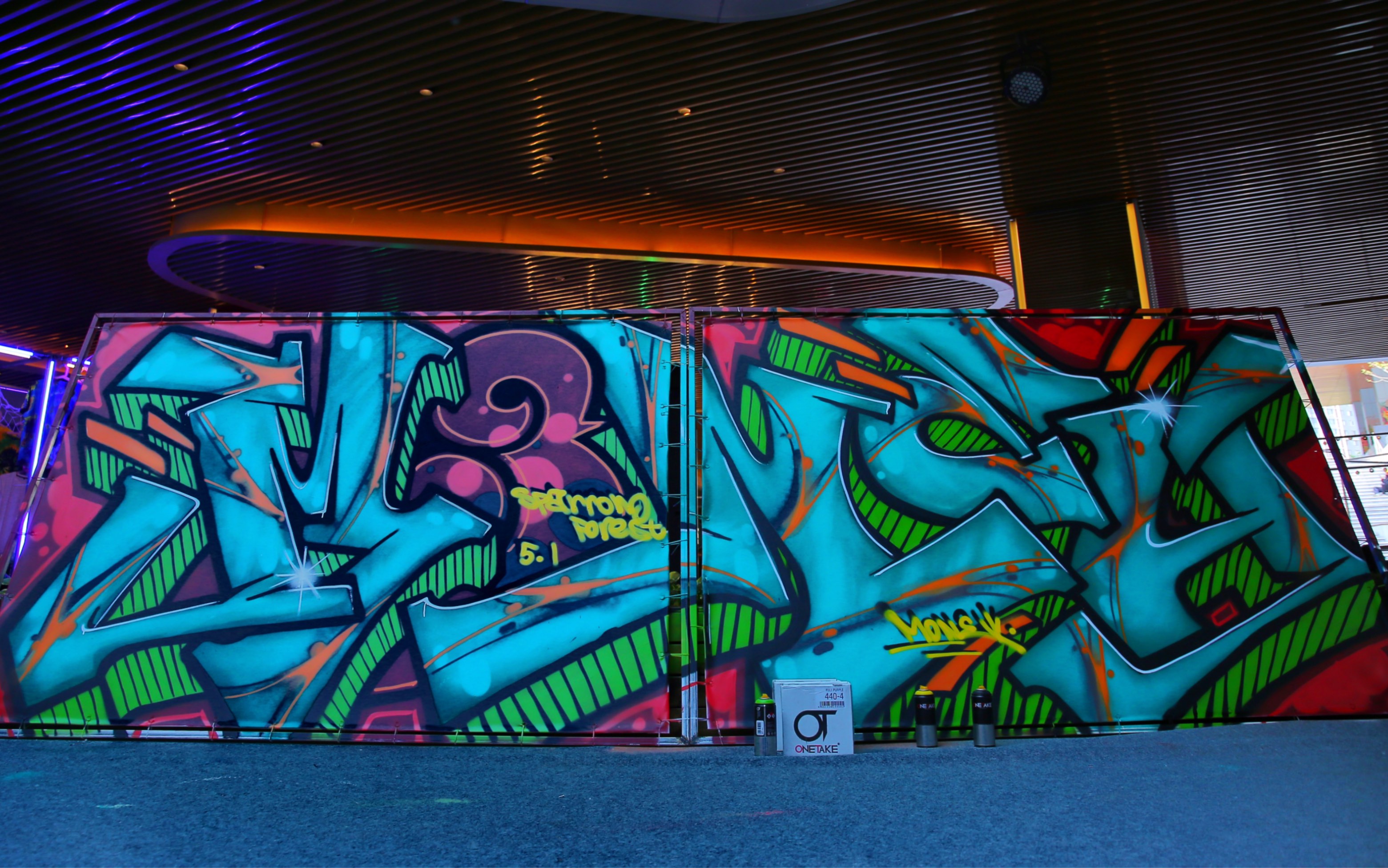 【街头涂鸦】麻雀森林 - 多米望京活动即兴创作part 2