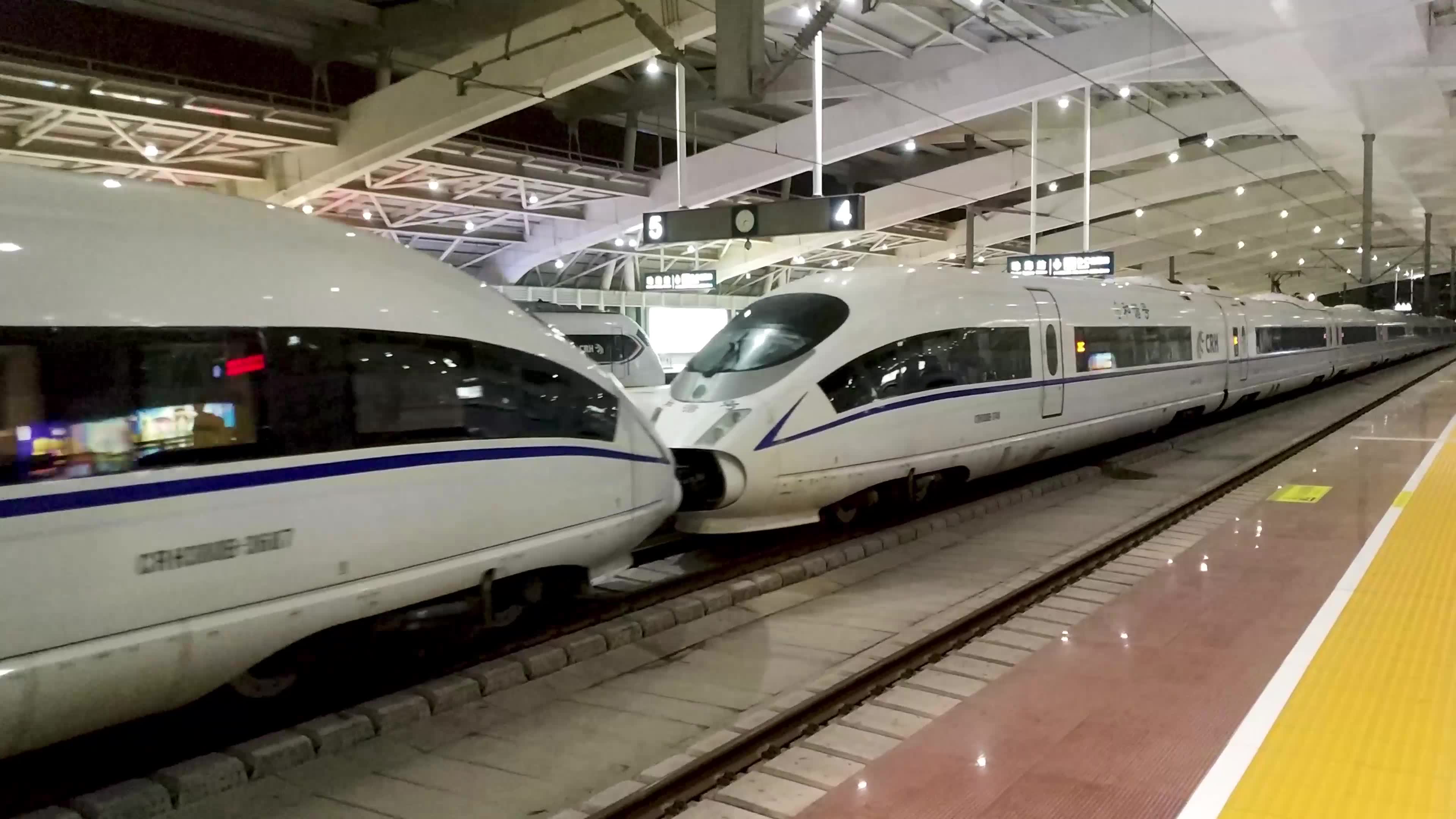 【中国高铁】高铁出站加速 重联380b珠海站发车 西门子的vvvf声音销魂