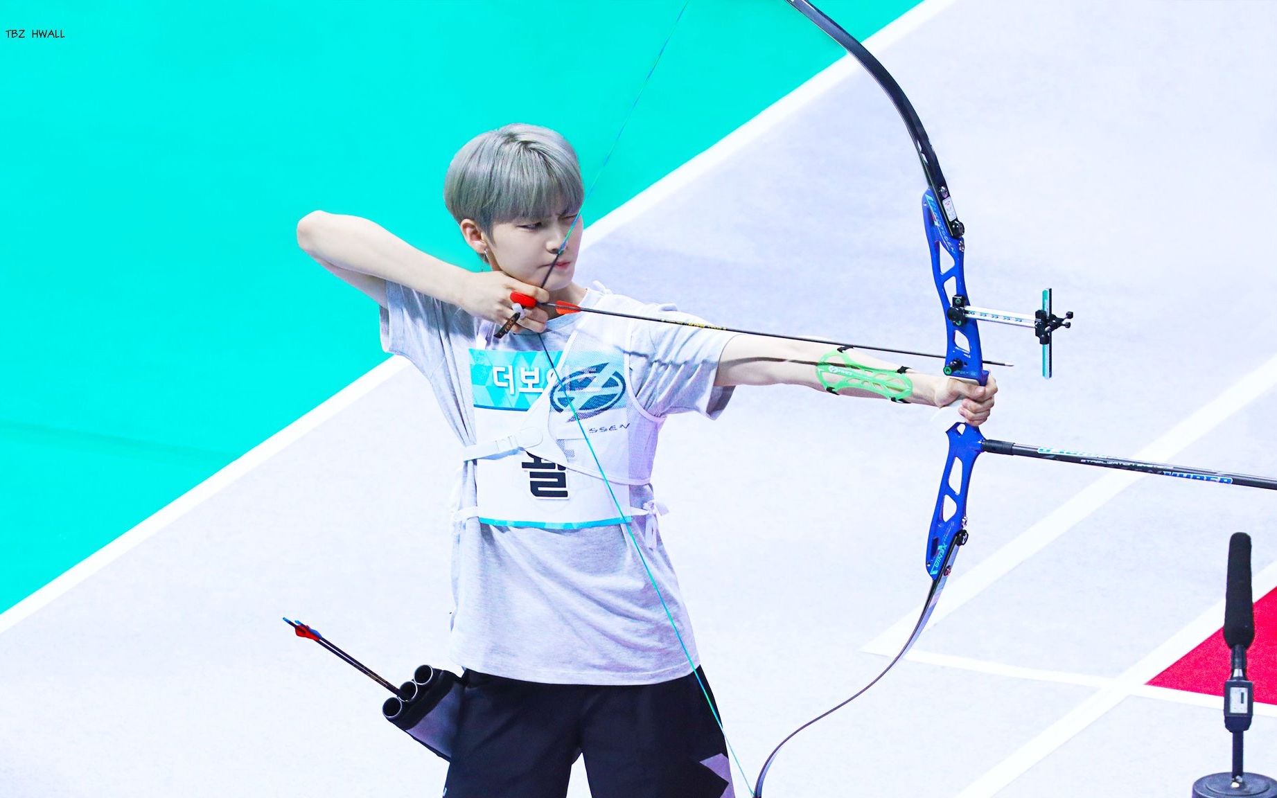 2018年偶像运动会中秋特辑 男子射箭the boyz【hwall】个人cut中字