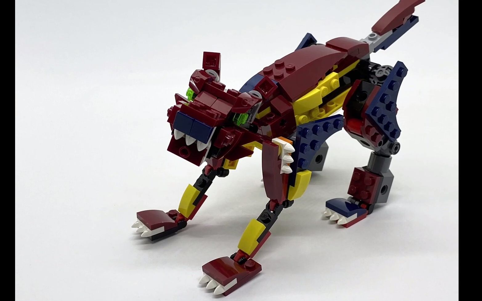 乐高moc教程 31102套内 饿狼 拼搭指南