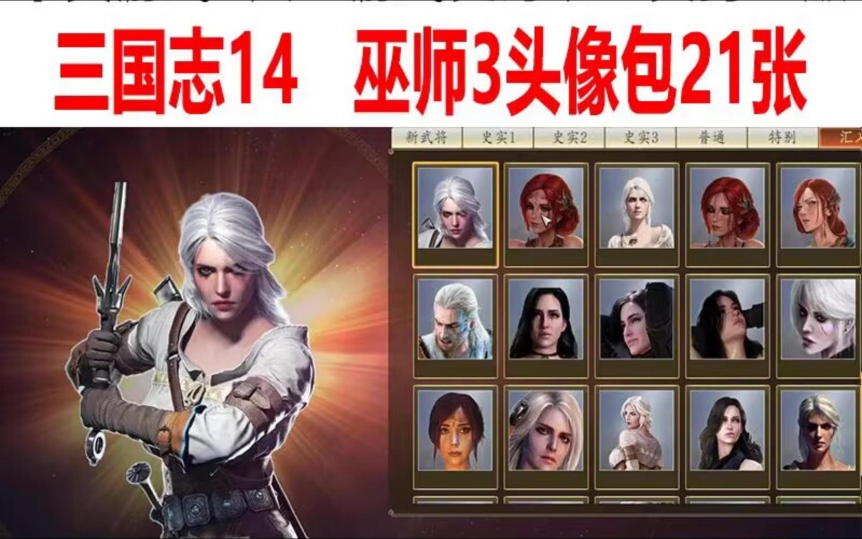 三国志14典藏立绘巫师三