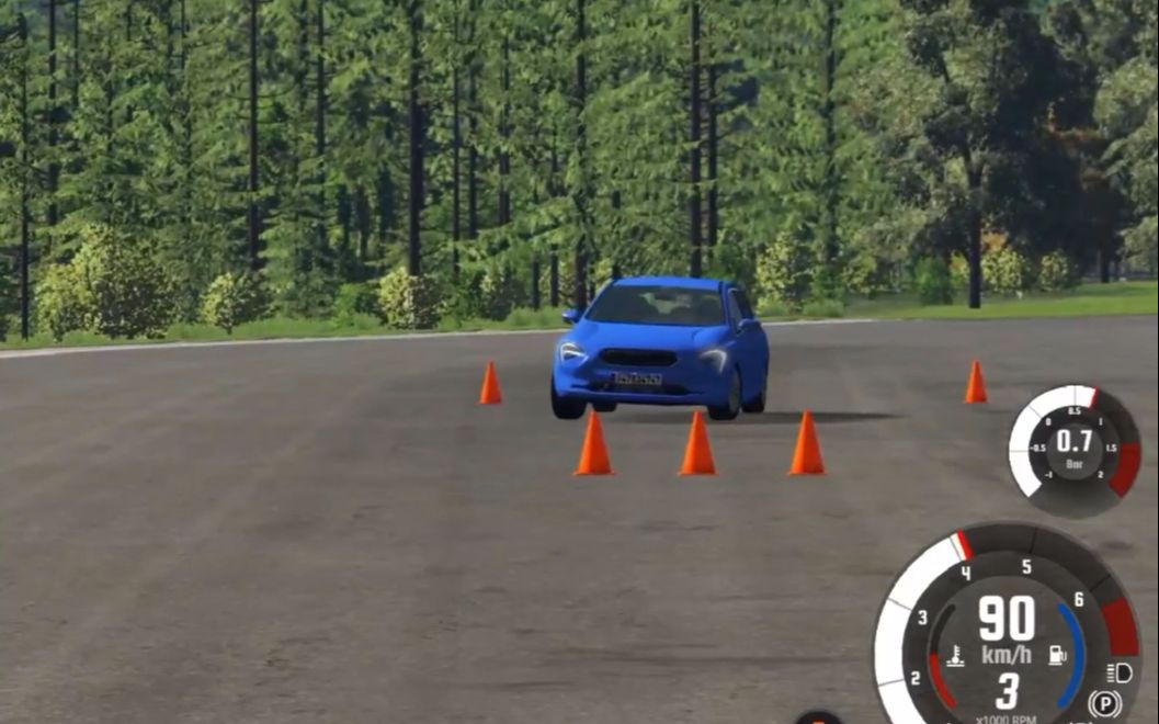 BeamNG.drive:ESC(车身电子稳定控制系统)功能演示,对比一下电子稳定控制系统与专业车手的修正操作,哪个更精确哔哩哔哩bilibili