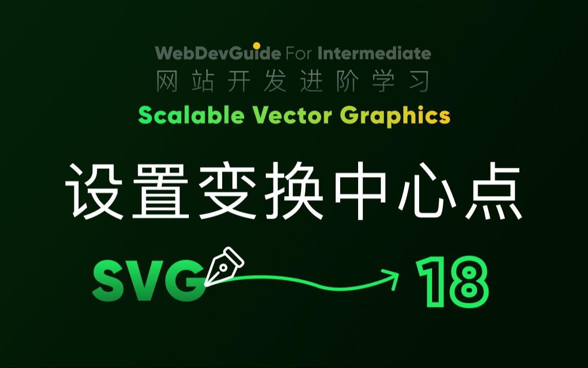 [别小看SVG 18] animateTransform标签与图形变换中心点的设置 CSS SVG 入门教程 HTML5 CSS3 SVG零基础哔哩哔哩bilibili