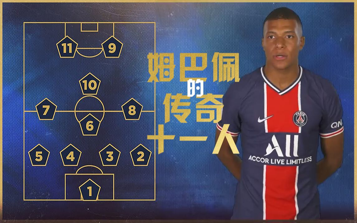 【PSG50周年最佳阵容】姆巴佩的传奇十一人 | 中字哔哩哔哩bilibili