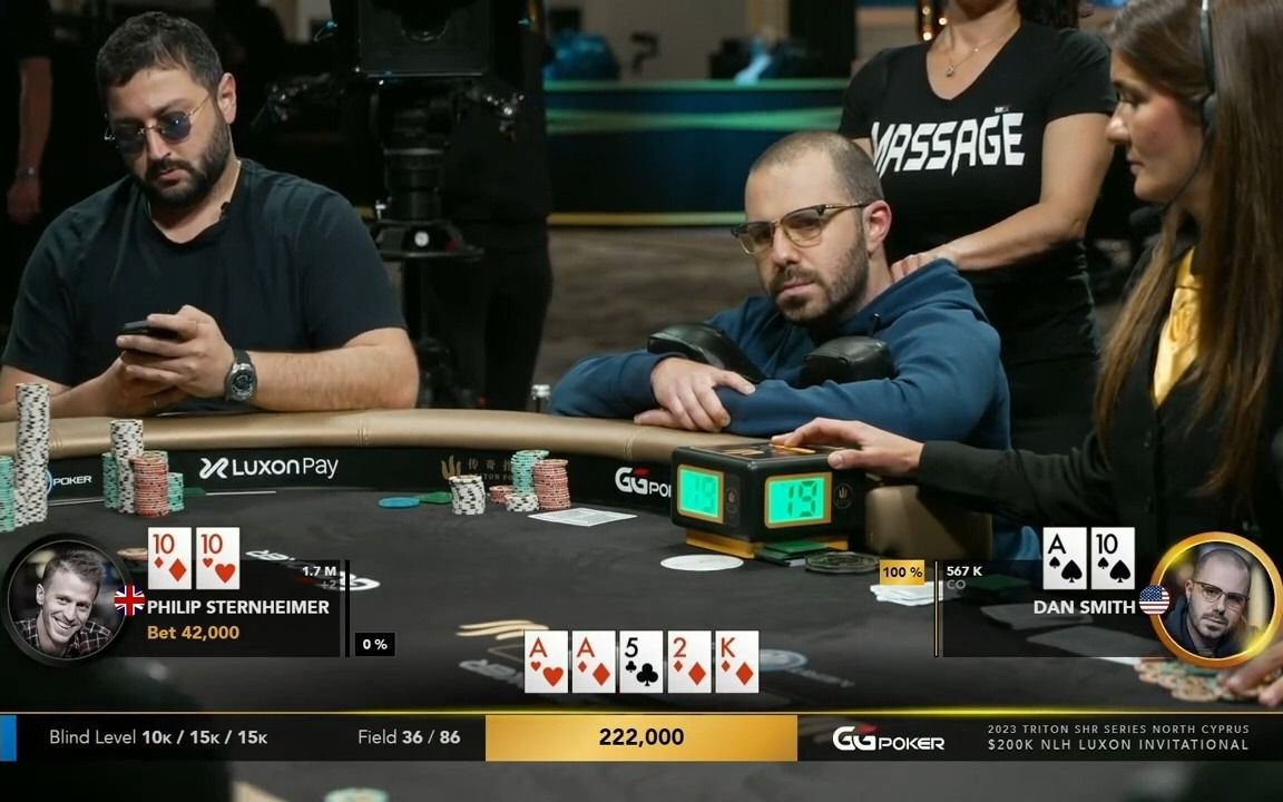 蛋神被allin bluff,推一脸!传奇扑克塞浦路斯站20wday(05)