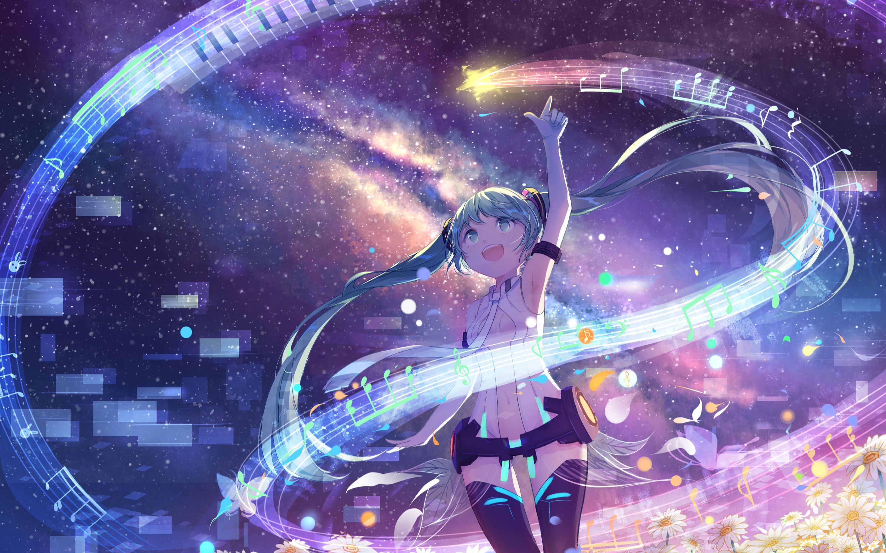 初音未来壁纸星空图片