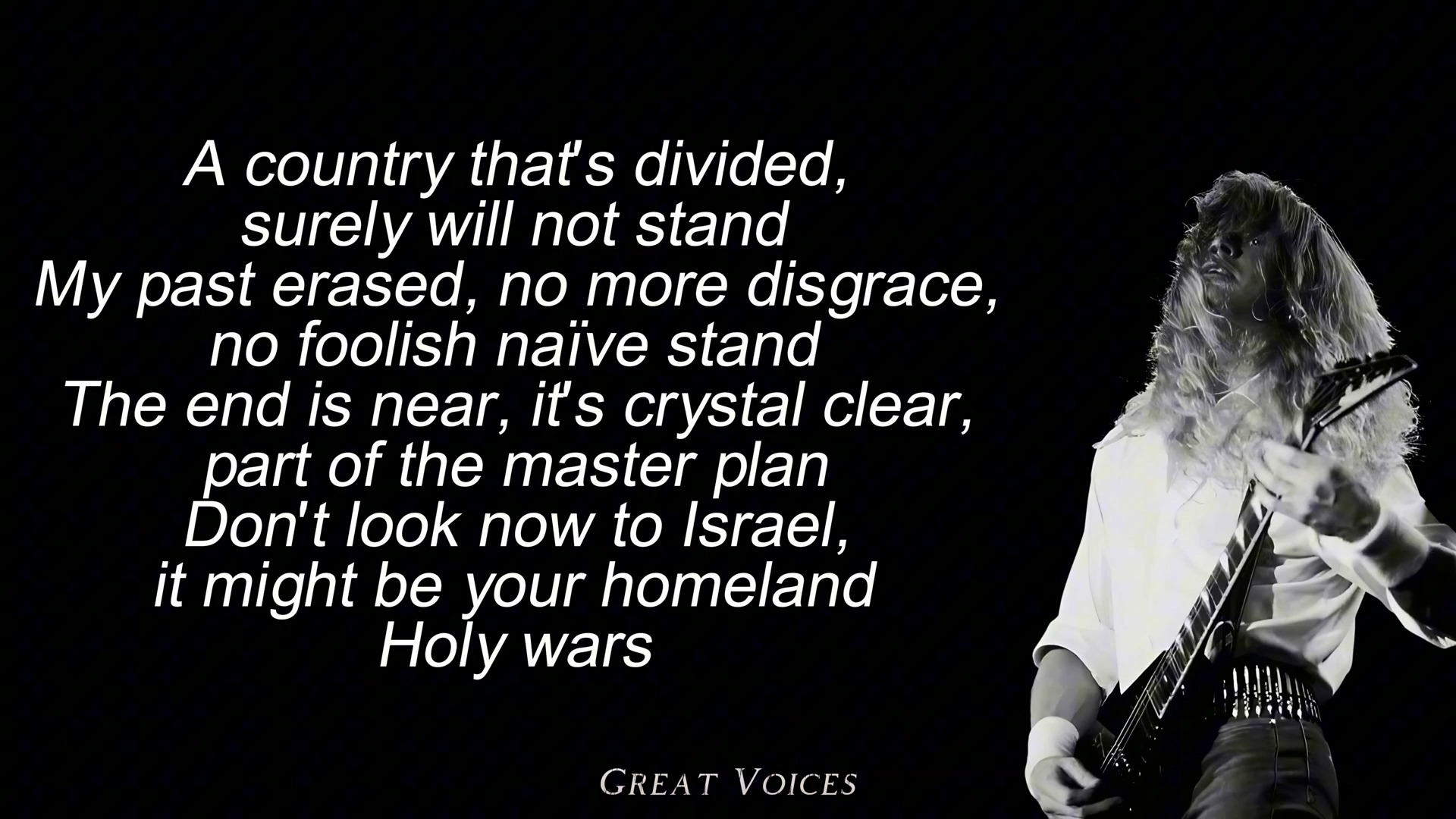 【仅人声】Holy Wars... The Punishment Due - MEGADETH (Isolated Vocals + Lyrics)