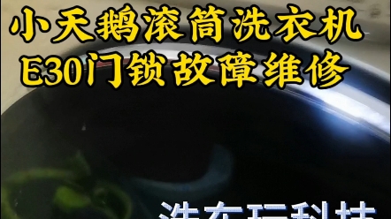 小天鹅滚筒洗衣机E30门锁故障维修#浩东玩科技#家电维修#把专业的事情交给专业的人#浩东宅急修ⷥ…襱‹家电维修#家电维修#洗衣机#滚筒洗衣机维修#现...