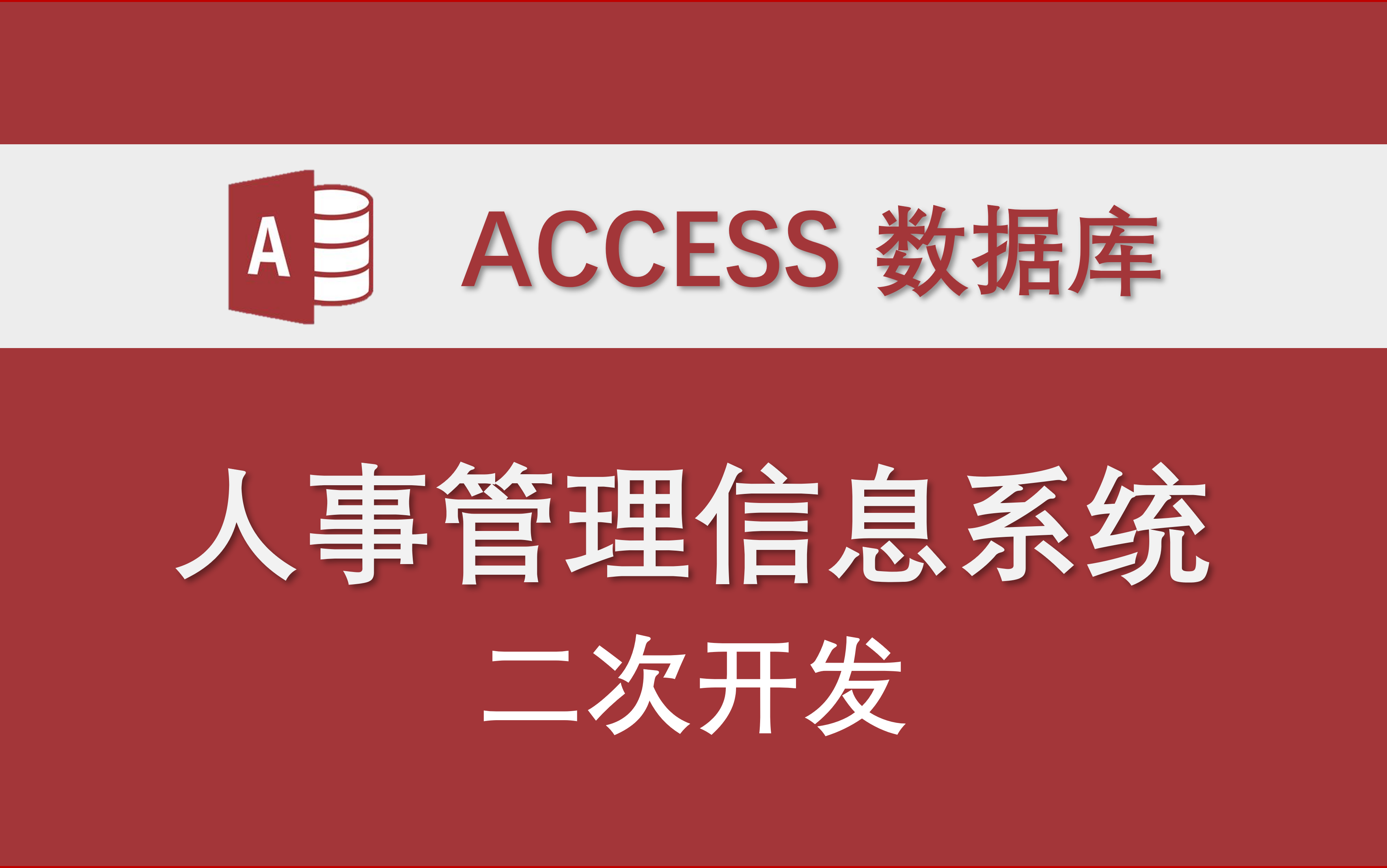 【人事管理信息系统】二次开发示例 Access数据库系统制作实例 局域网哔哩哔哩bilibili