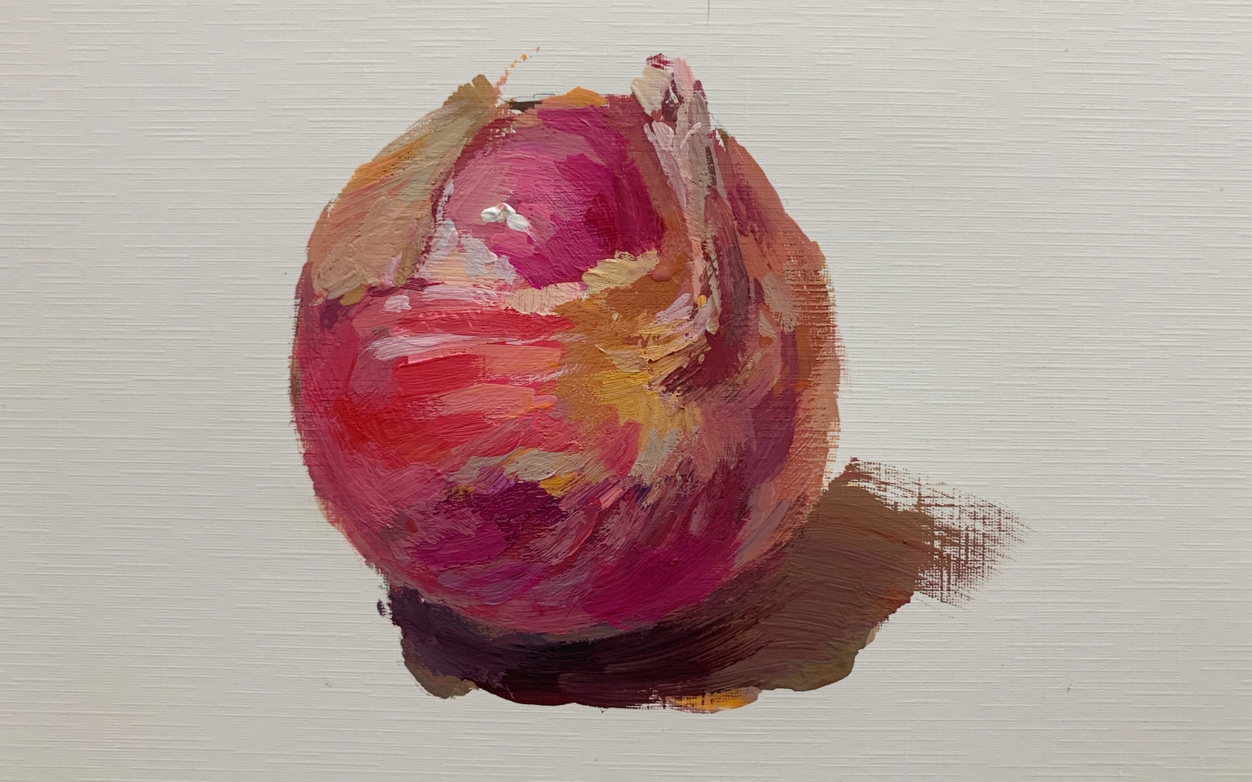 【水粉色彩】画一颗洋葱