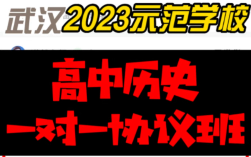 武汉教招:2023年示范性学校专项招聘《高中历史一对一协议班》上岸必备#教师资格证#教师招聘#教师招聘考试#教育#示范学校#面试#教师待遇#押题#武...