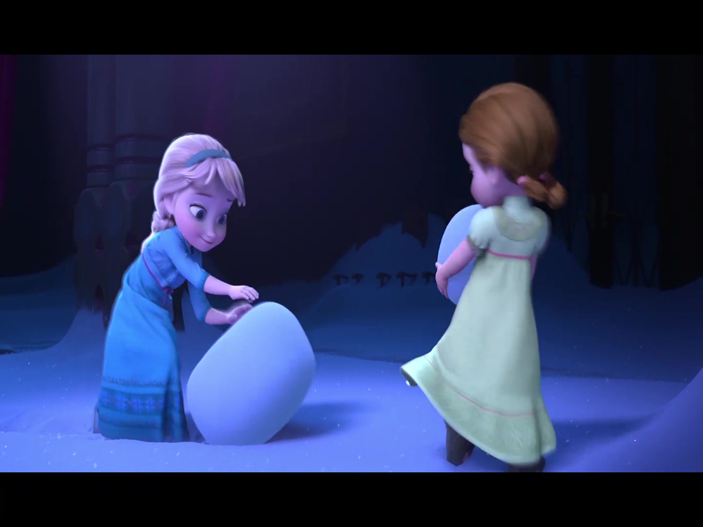 [图]【Frozen冰雪奇缘1】Elsa&Anna童年回顾