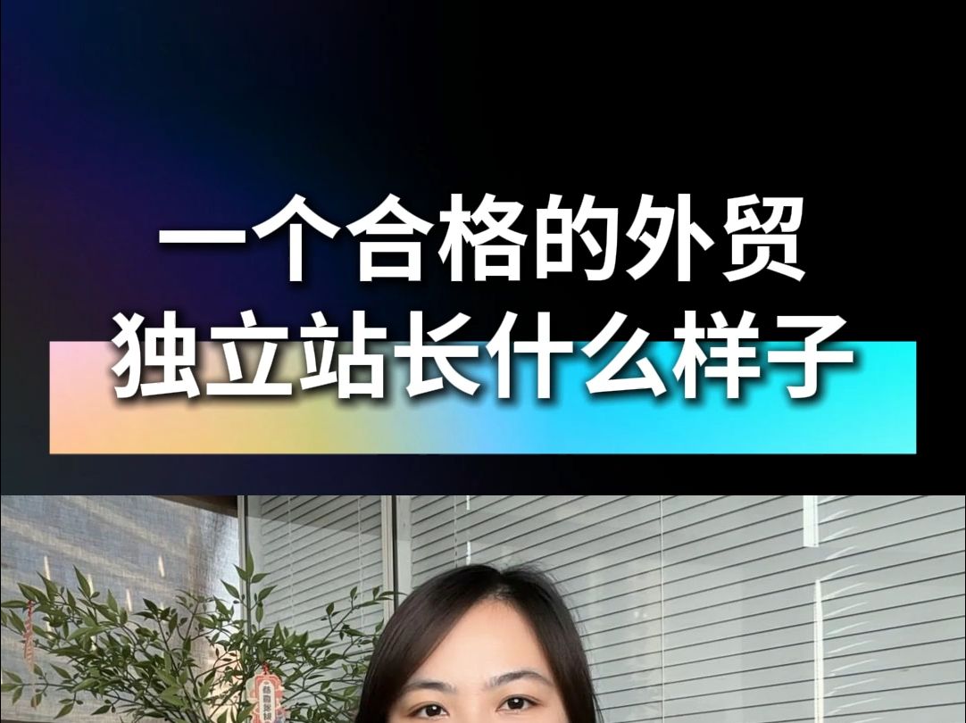 一个合格的外贸独立站长什么样子哔哩哔哩bilibili