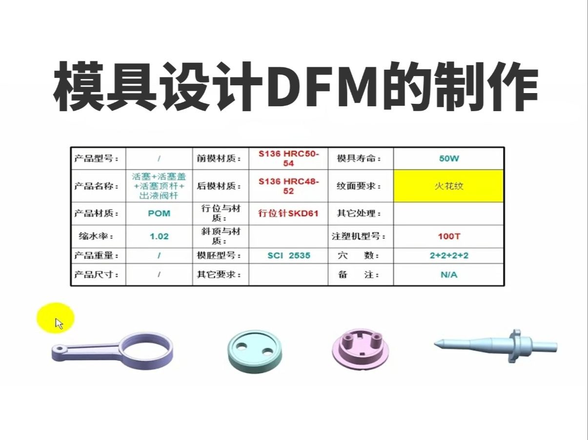 UG模具设计DFM打合资料的制作 如何快速做好一份开模报告 展现自己模具设计水平!哔哩哔哩bilibili