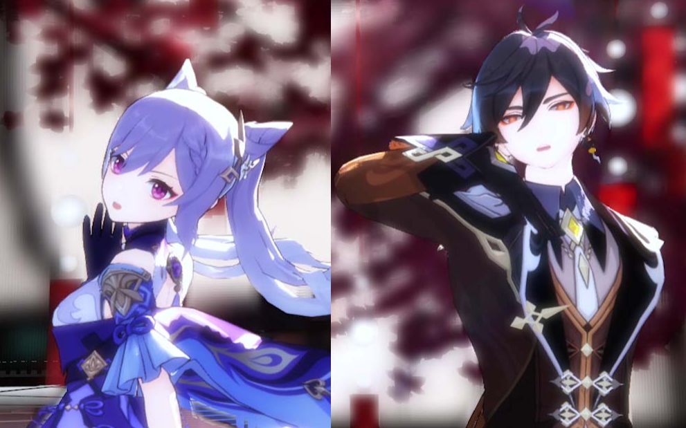 【原神mmd/刻晴&钟离】这哪里涩情了?让我过审啊!