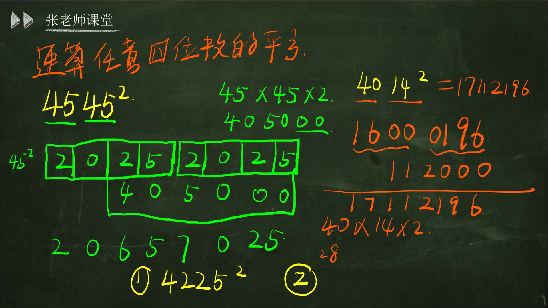 速算任意四位数的平方:计算4545x4545只需要10秒,这算法真厉害哔哩哔哩bilibili