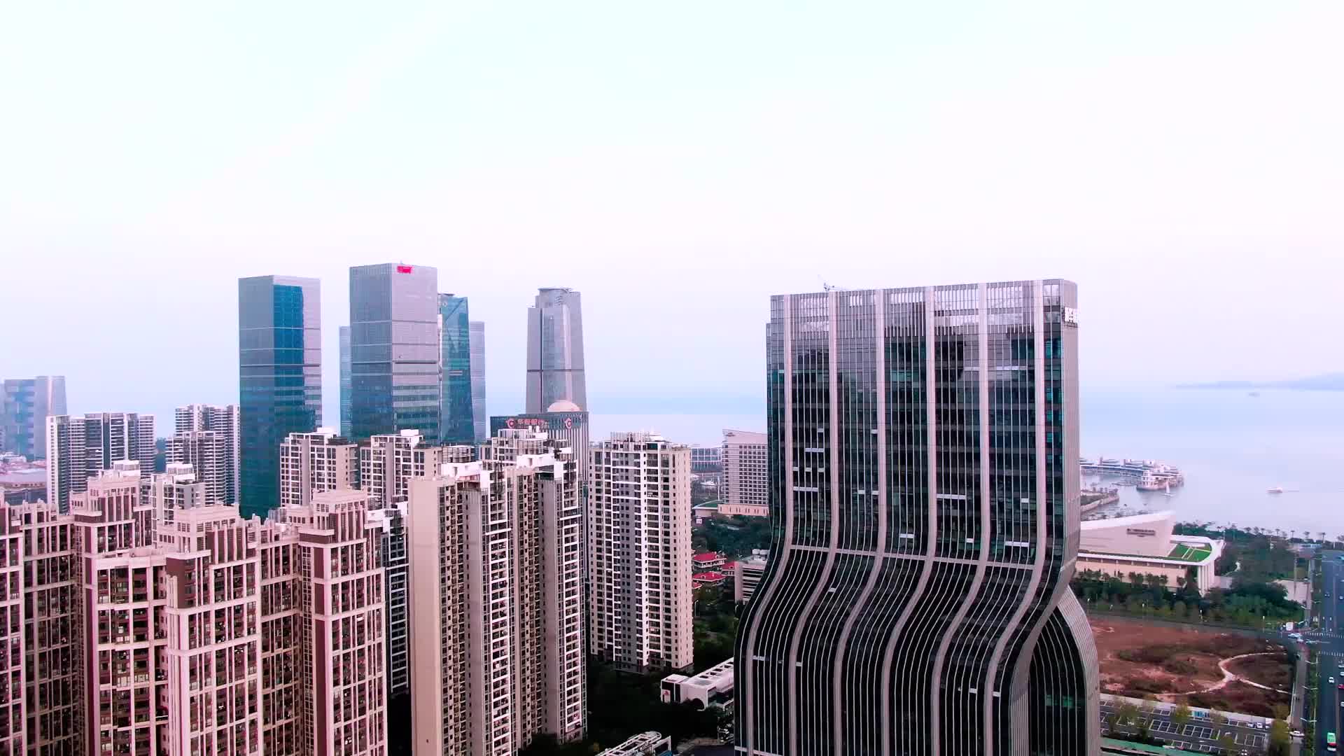 航拍新上榜的花园城市厦门高楼林立镜头下的每个角落都很美