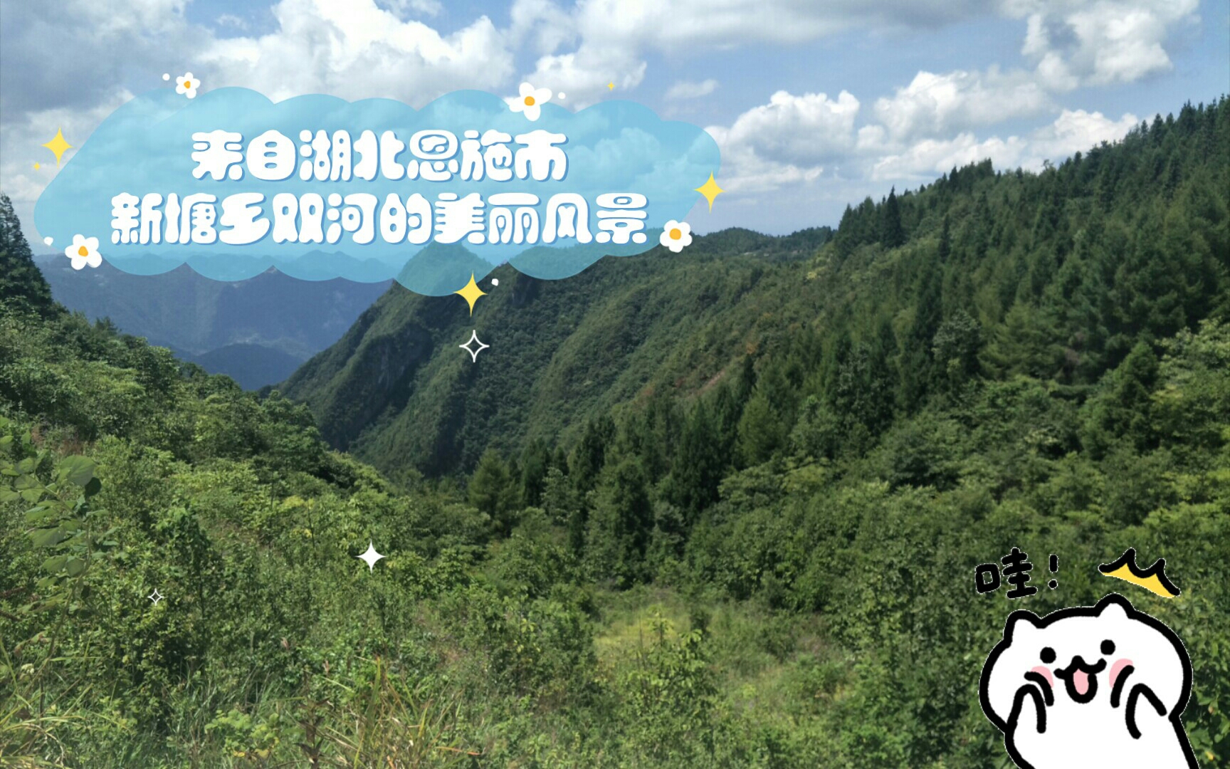 来自湖北恩施市新塘乡双河的美丽风景.哔哩哔哩bilibili