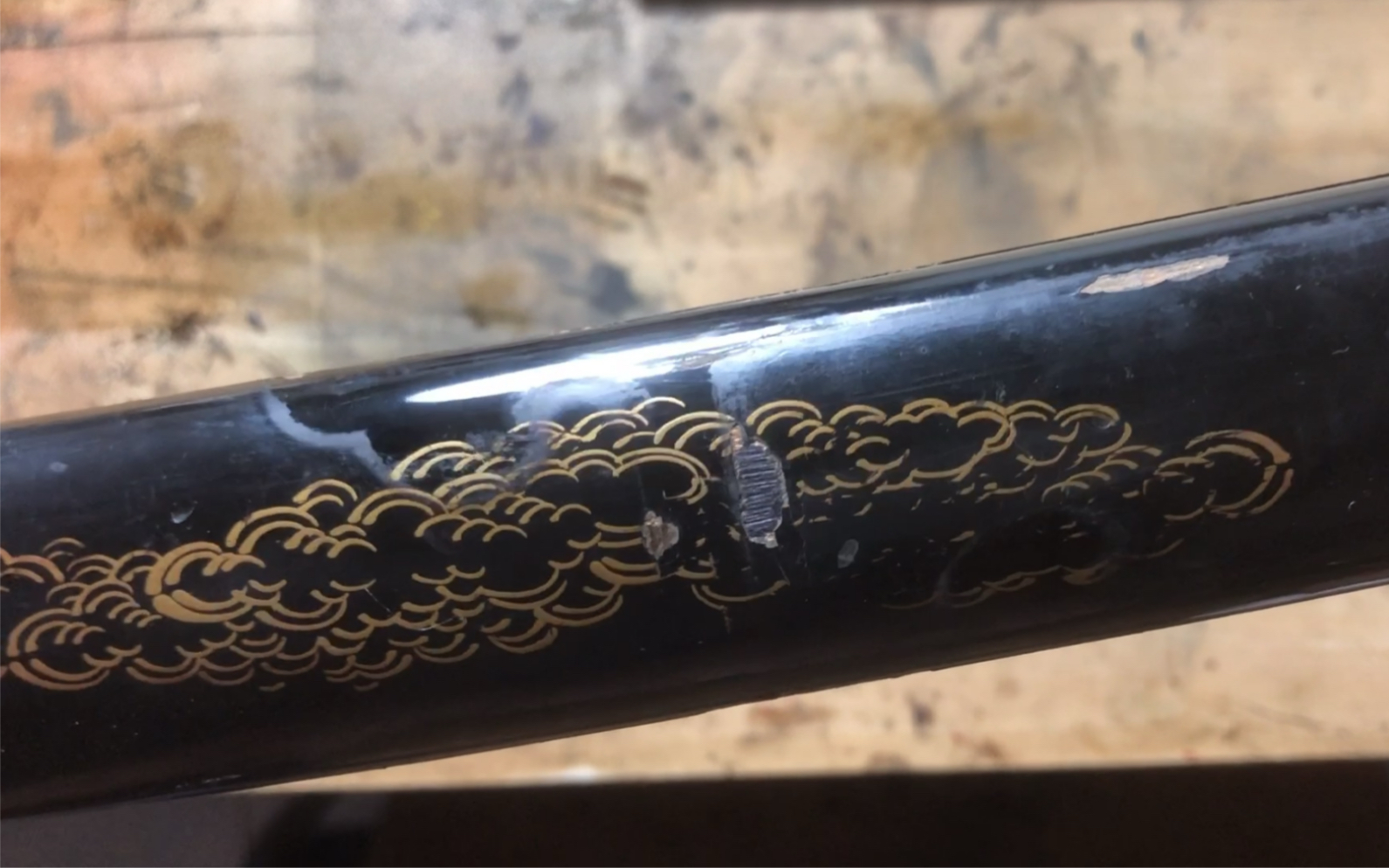 江户时期大漆莳绘刀鞘修复(part 1)_哔哩哔哩 (゜-゜)つロ 干杯~-bili