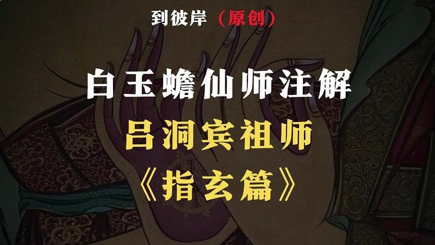 极其难得!白玉蟾仙师注解 吕洞宾祖师《指玄篇》哔哩哔哩bilibili