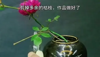 大瓶口花瓶插花小技巧 哔哩哔哩 Bilibili