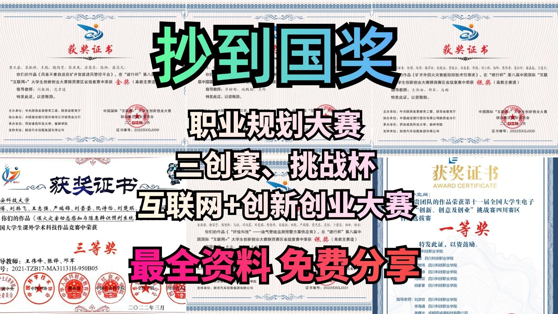 三创赛小白速成攻略|经验分享|“挑战杯”中国大学生创业计划竞赛|大学生电子商务“创新创意创业”挑战赛|“互联网+”大学生创新创业大赛备赛资料领取...