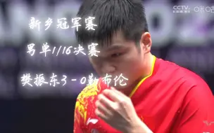 Download Video: 【樊振东】天才这个名号我也是从16岁拿到今天的！樊振东3－0勒布伦 新乡冠军赛