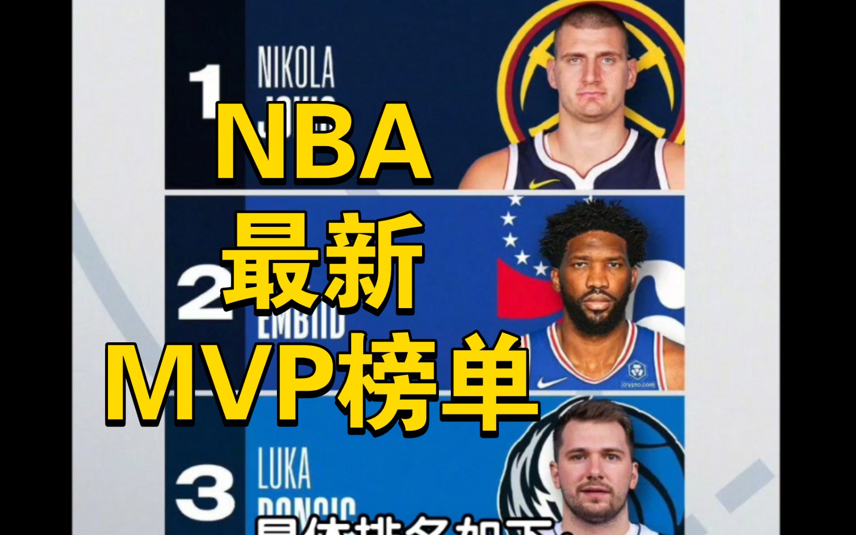 nba23-24赛季首期mvp榜单揭晓