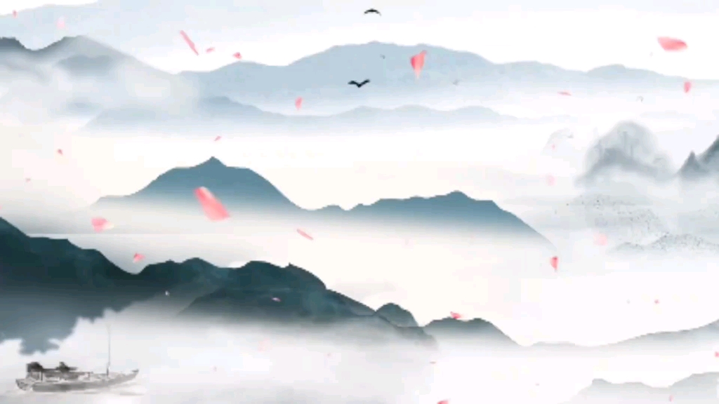 《采薇》朗诵背景视频 朗诵背景音乐