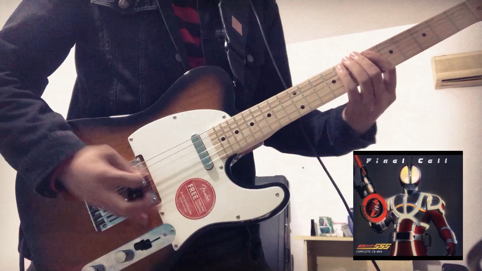 [图]［电吉他］假面骑士Faiz主题曲 Op Justiφ's-Accel Mix guitar riff cover