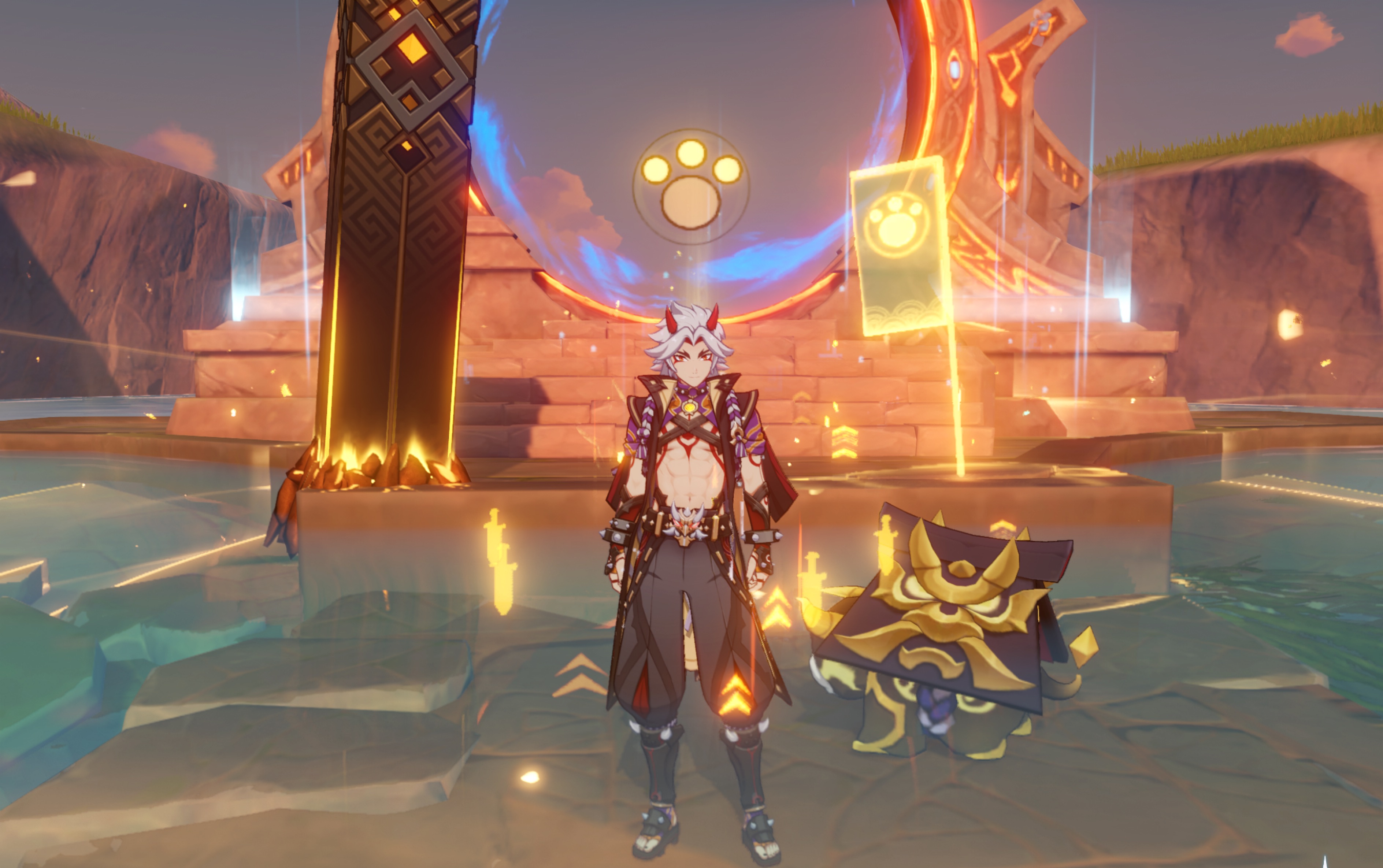 原神23版本最后一天深渊四岩守护固若金汤