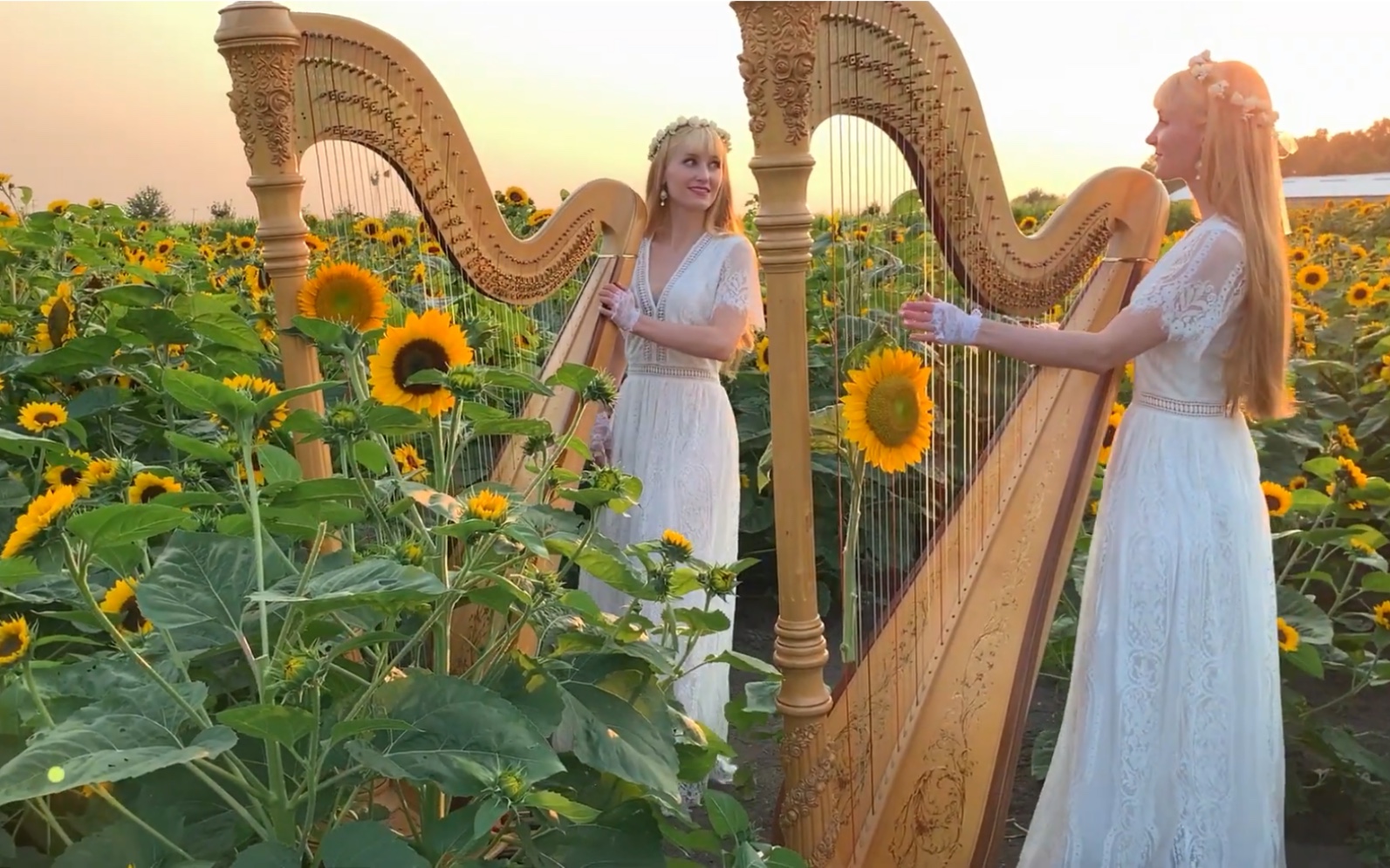 [图]竖琴双胞胎姐妹 & HARP REFLECTIONS - Original Song - Harp Twins, Camille and Kennerly