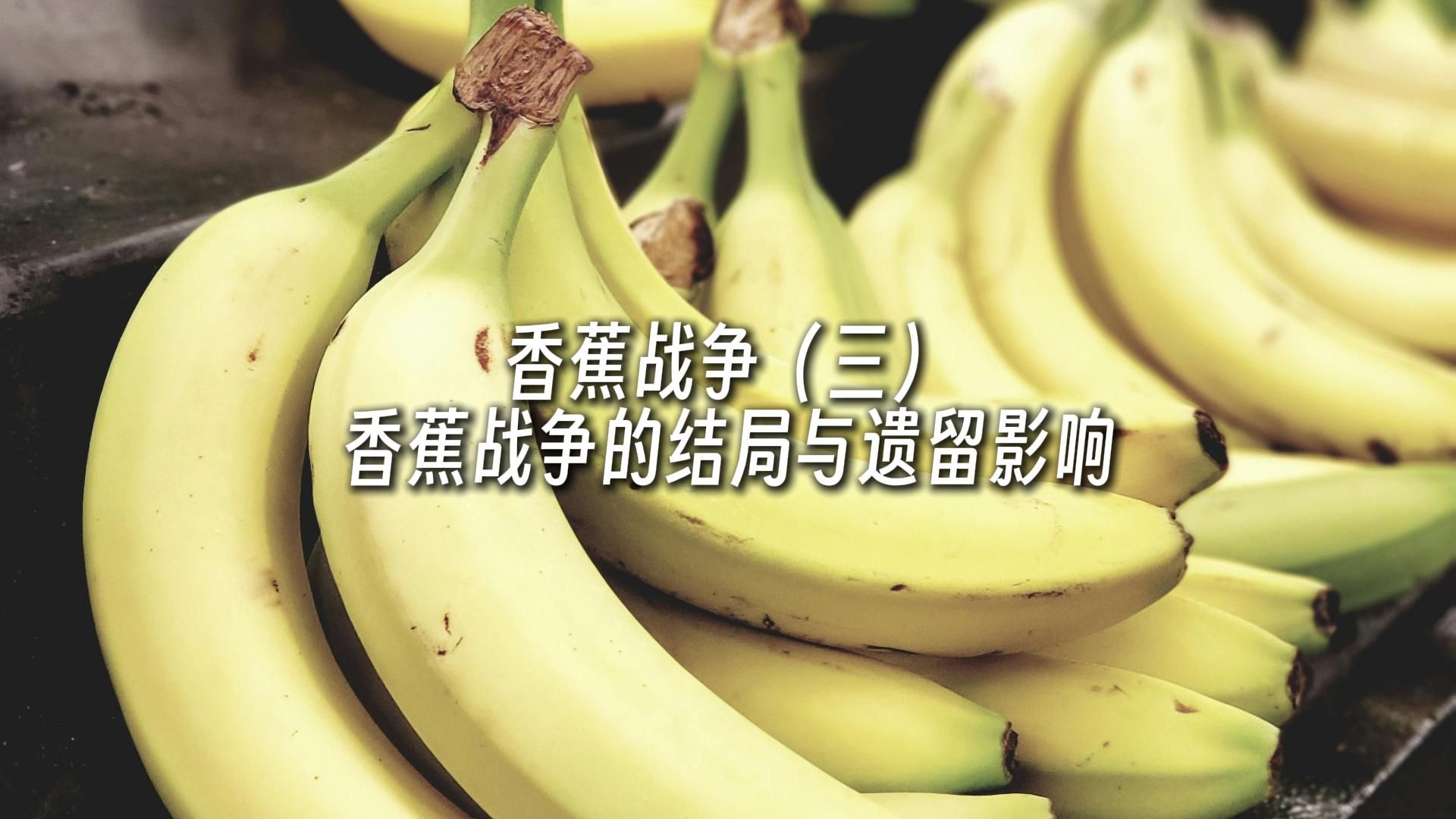 香蕉战争(三): 香蕉战争的结局与遗留影响