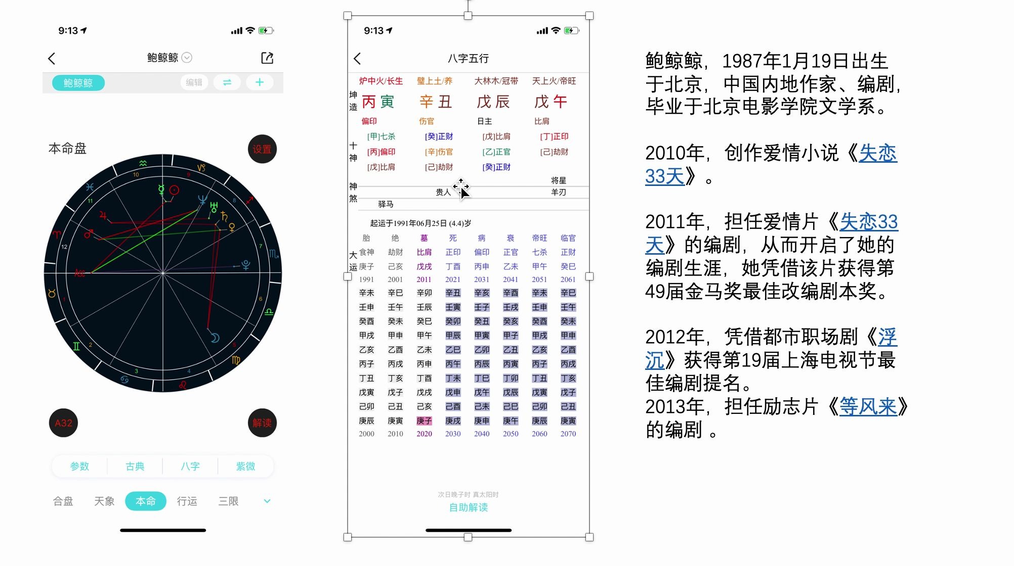 伤官佩印的编剧鲍鲸鲸哔哩哔哩bilibili