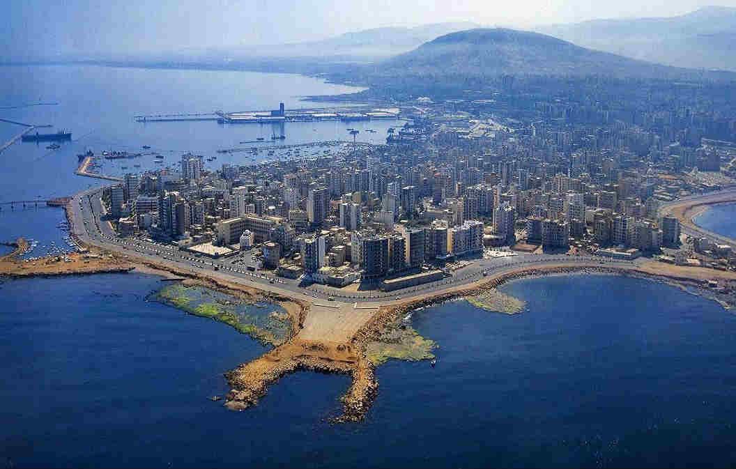 航拍的黎波里城市