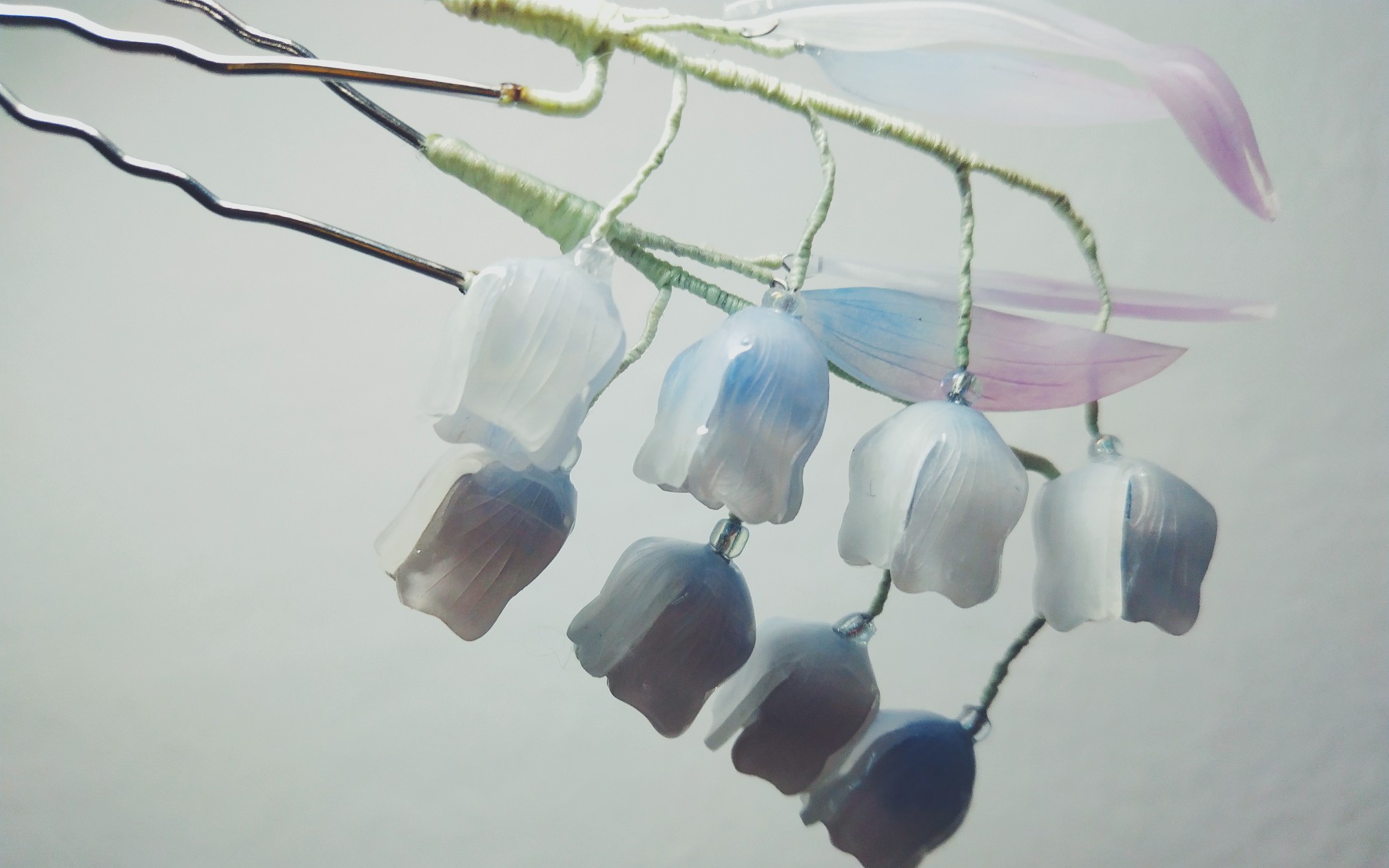 【热缩片】铃兰花,铃兰花发簪