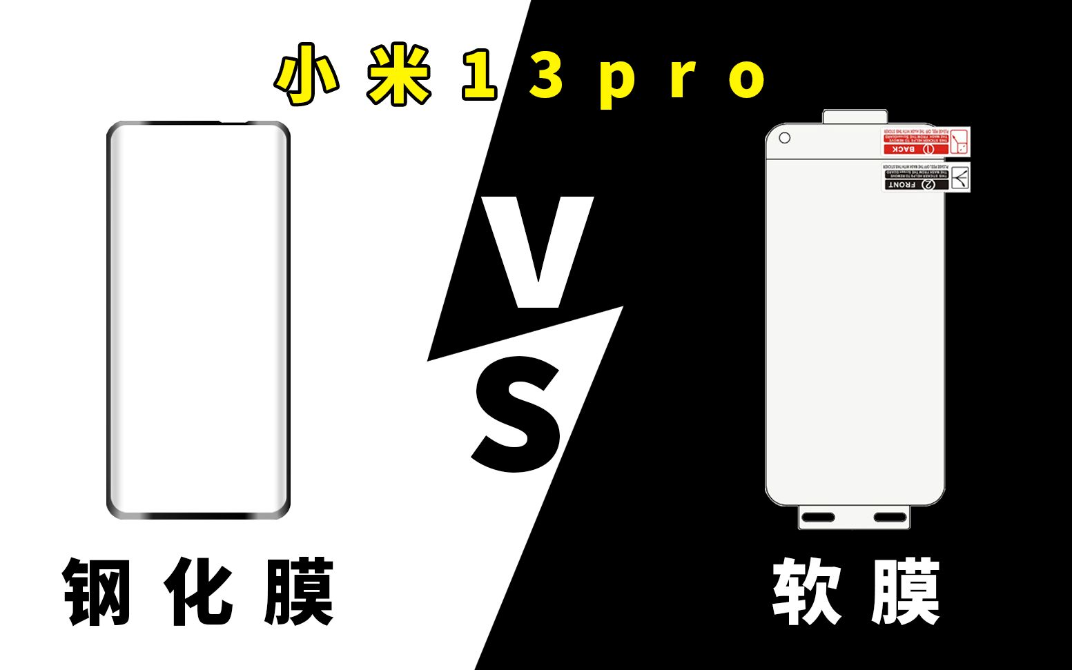 曲面屏是贴钢化膜还是软膜?等等,我有话要说!!小米12/小米13pro手机保护贴膜钢化膜测评哔哩哔哩bilibili