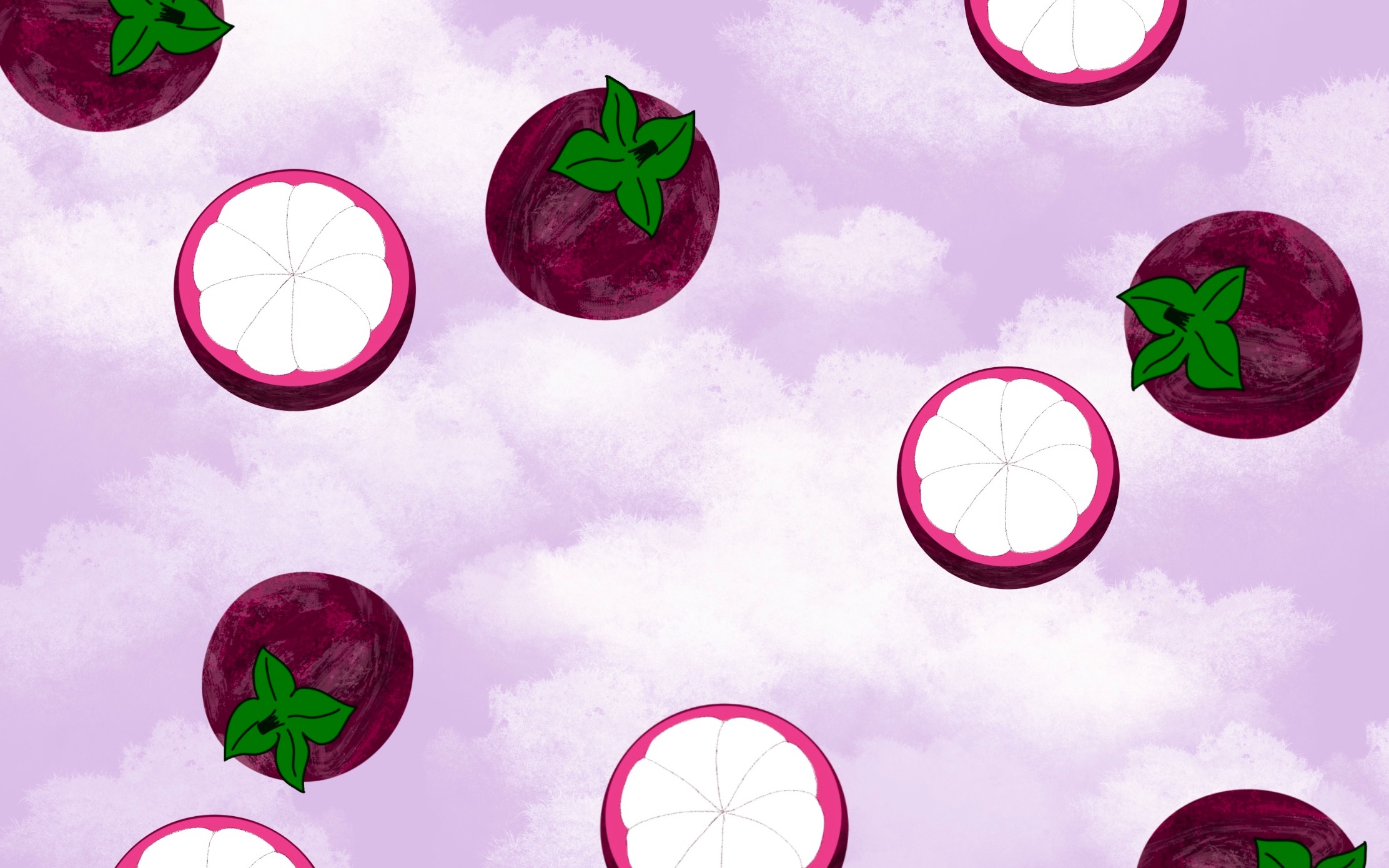 procreate夏日水果山竹绘制简单带讲解