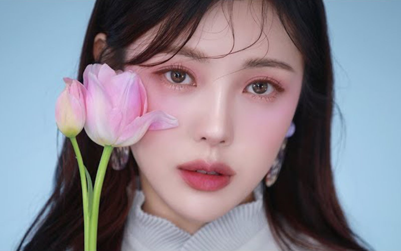 【pony】清新花卉彩妆_哔哩哔哩_bilibili