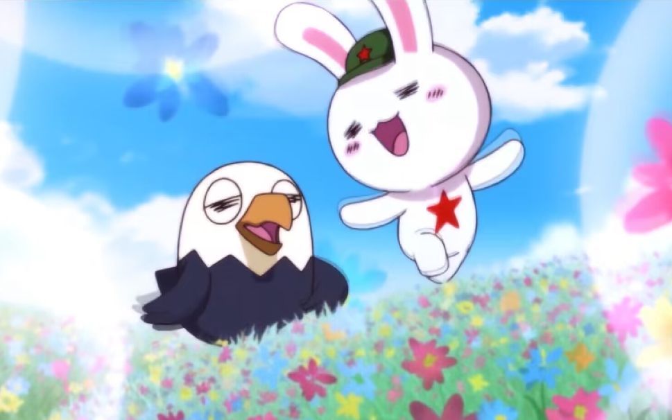 鹰兔蜜月期,鹰酱帮兔子升级飞姬#那兔 #二次元 #动漫