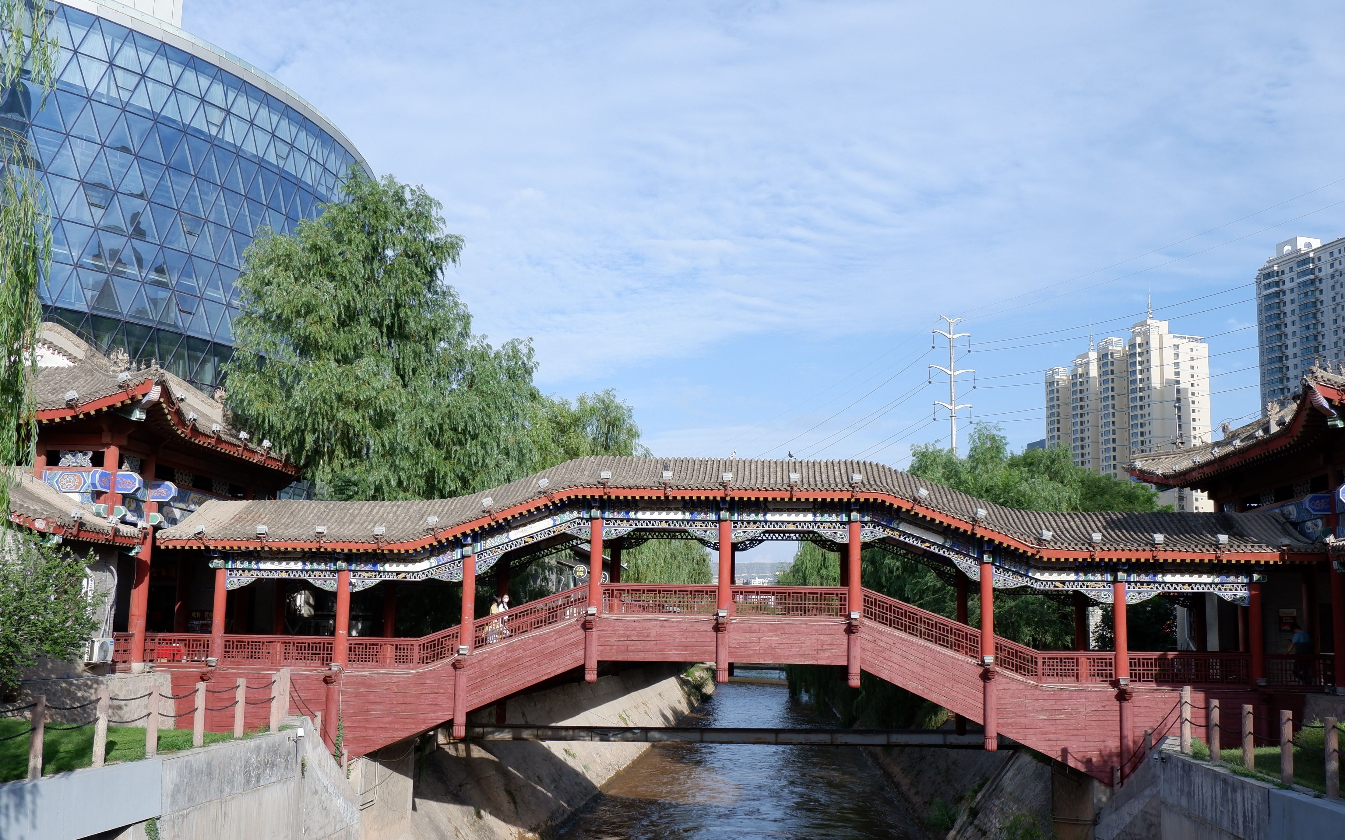 八景之一:兰州握桥,老兰州人的骄傲,流云带您走走