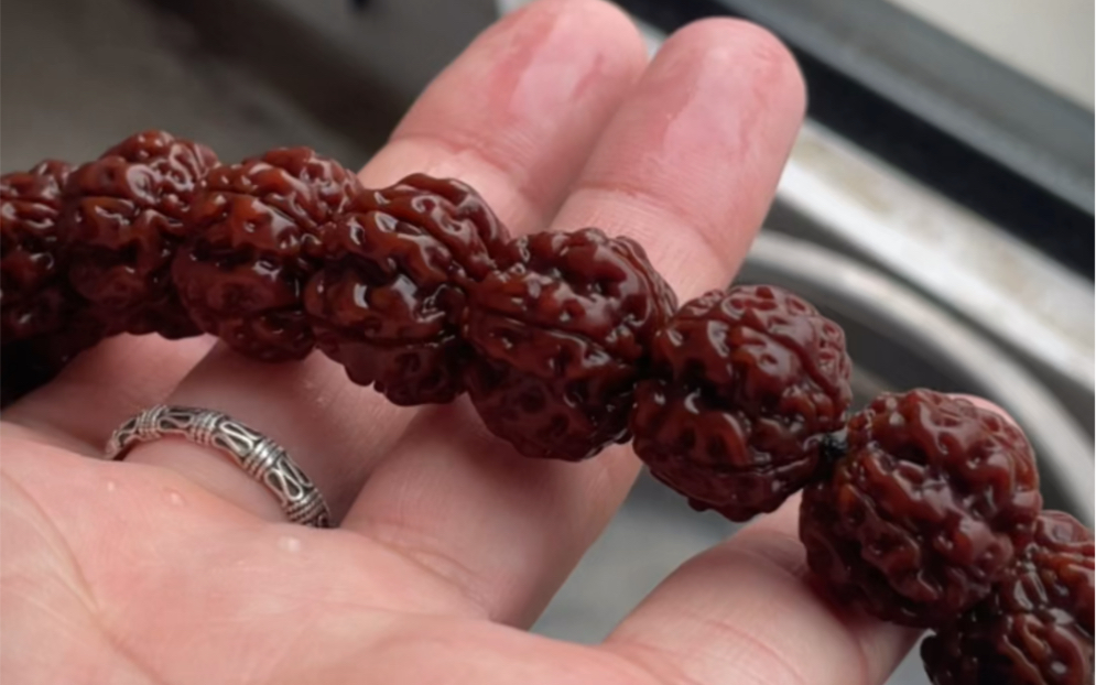 自然光泡水18帝王花无修3金刚菩提文玩手串文玩