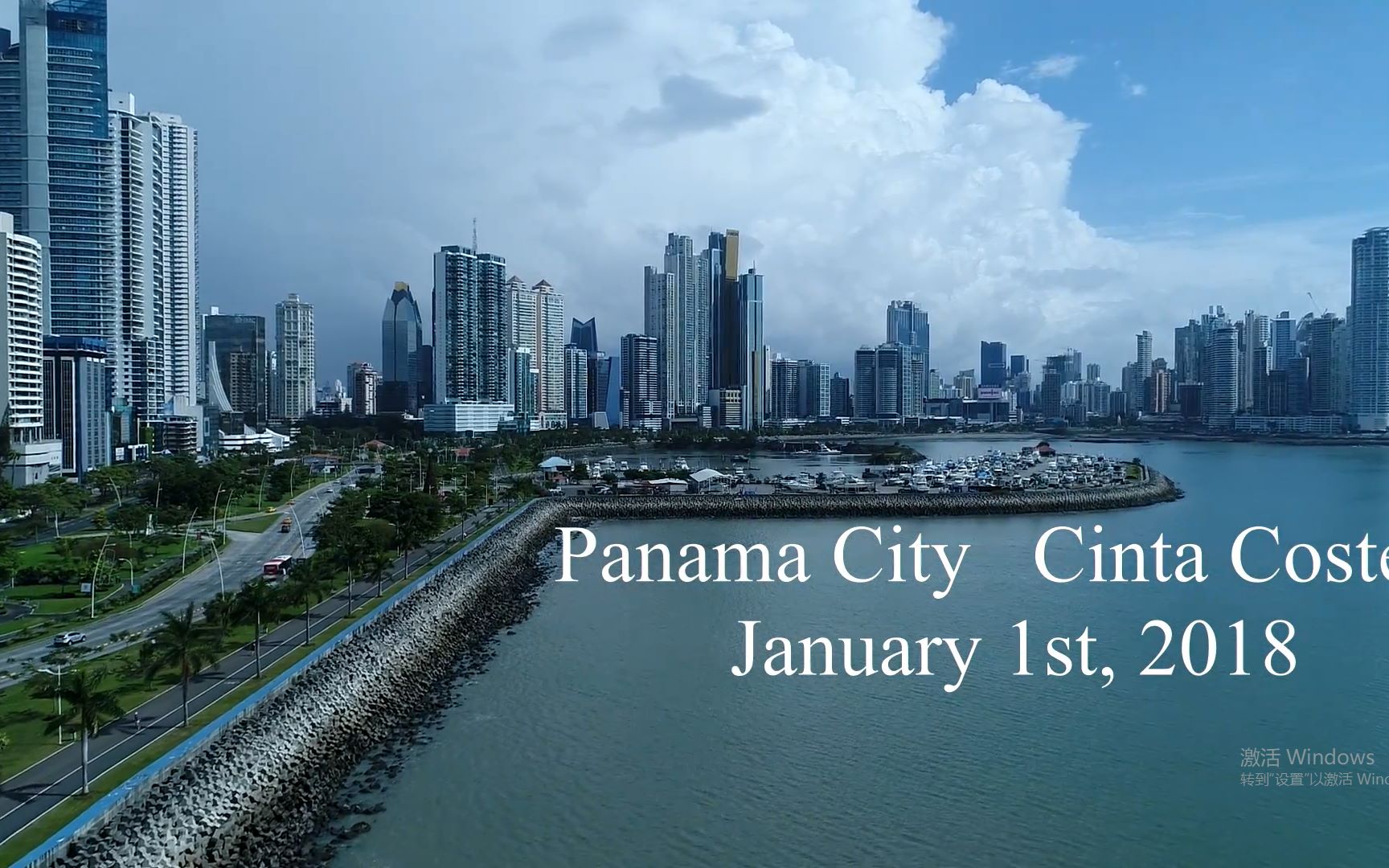 航拍巴拿马城panamacity2018中美洲的上海