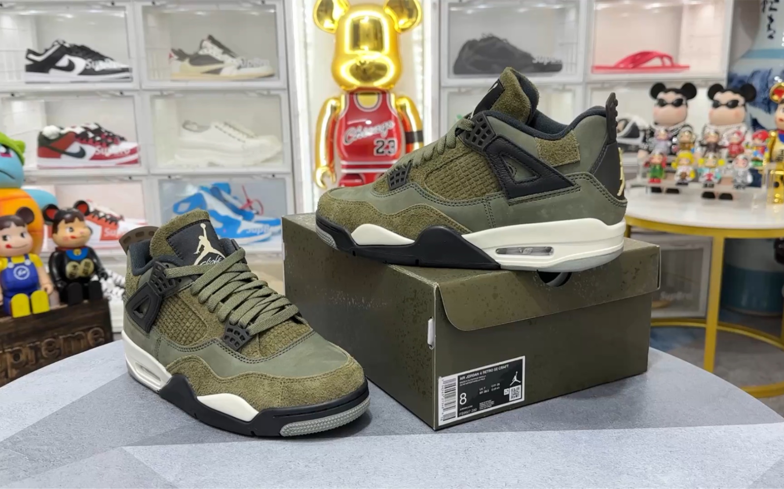 【实拍欣赏】aj4 "olive" 军绿色