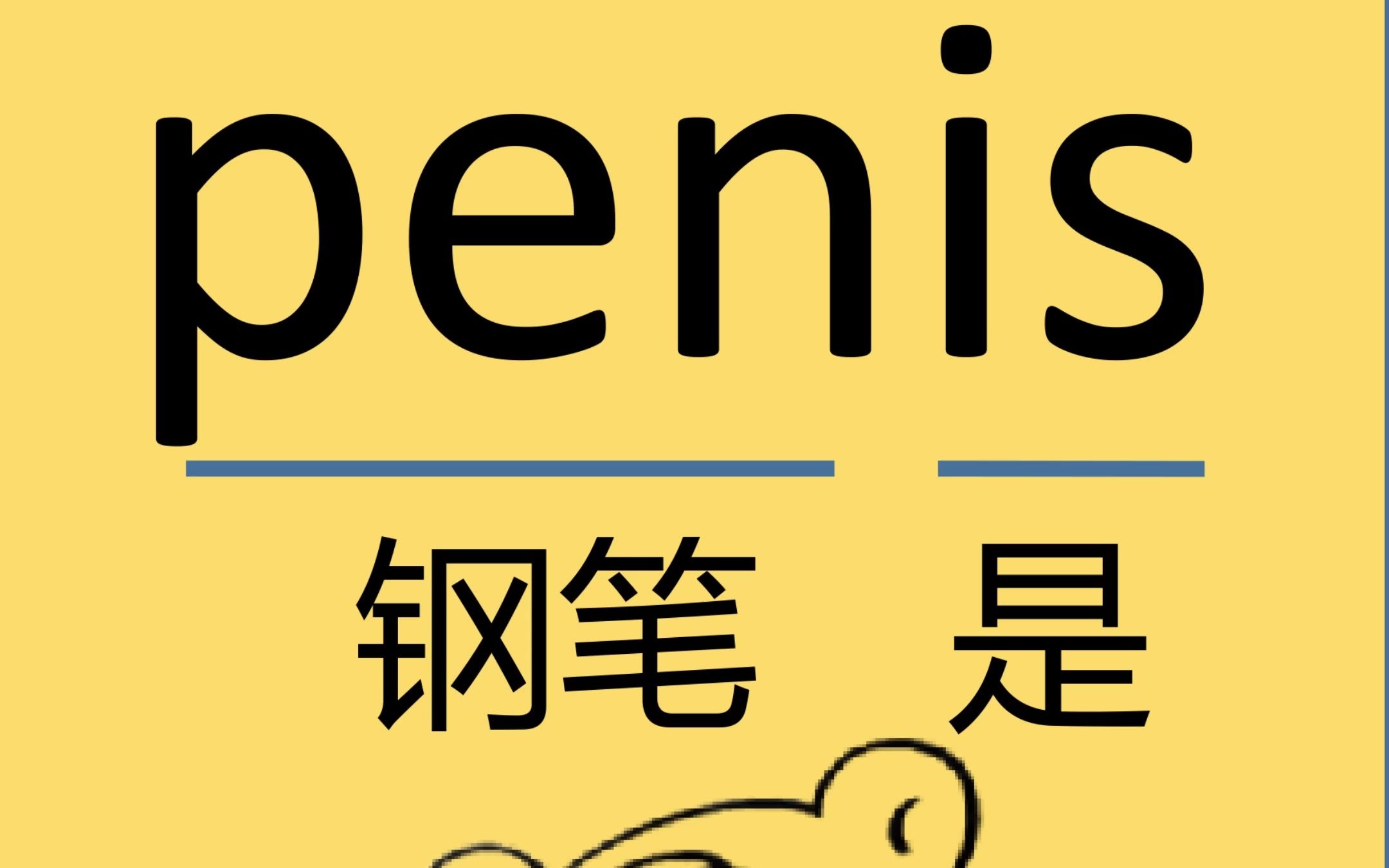 一个在美剧中常见的单词、penis哔哩哔哩bilibili