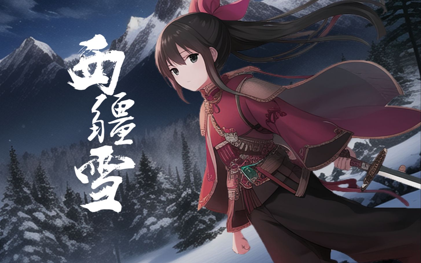 【原创曲】16岁高中生的古风原创曲:《西疆雪》巾帼飘飘,卫我家乡