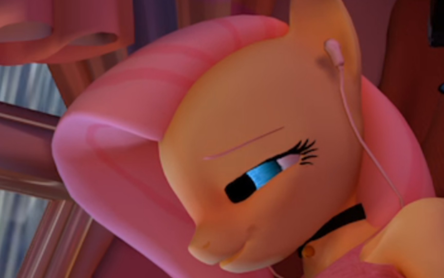 【3d动画】正在听音乐的柔柔