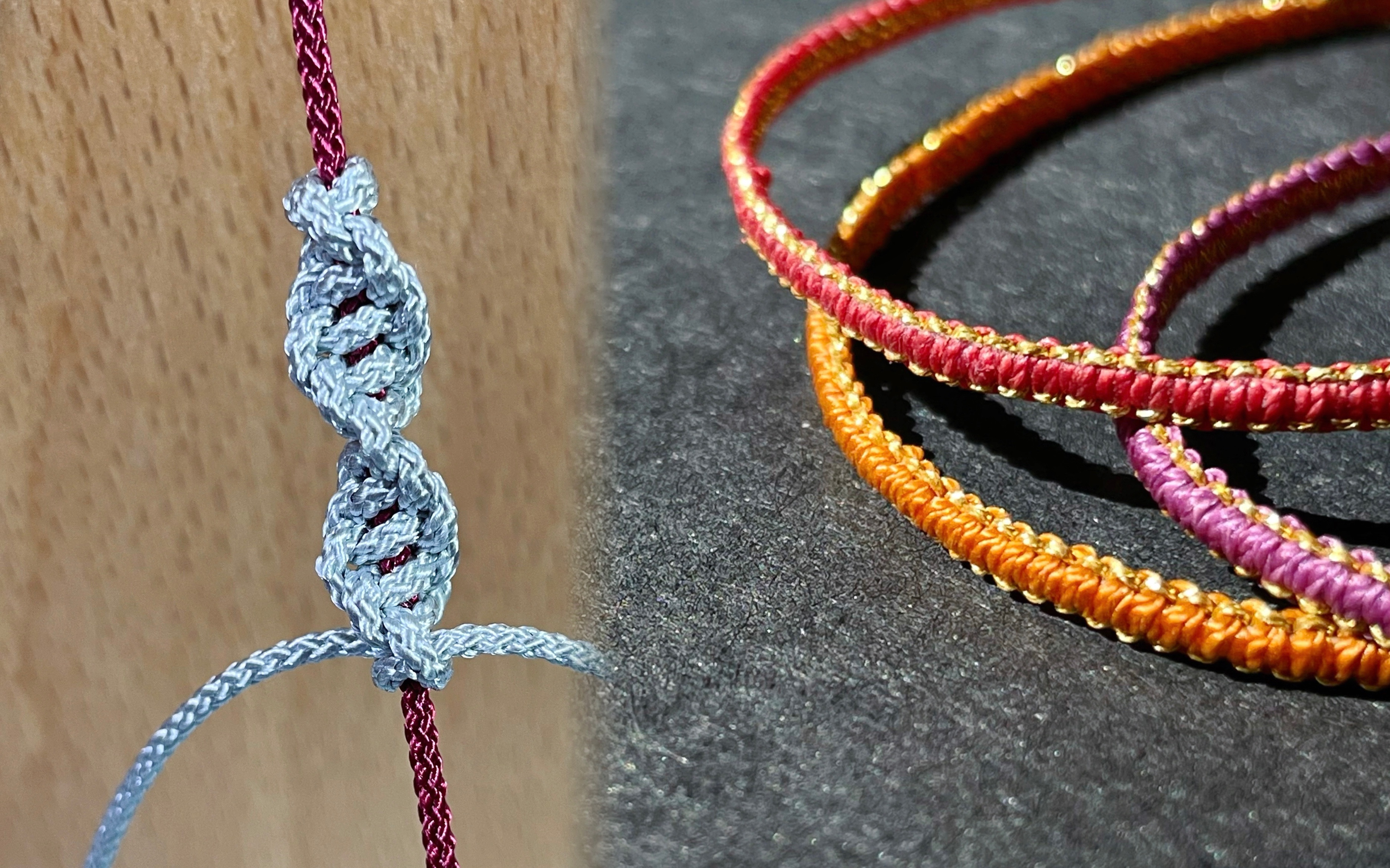 2根线怎么编(一)单向平结双向平结!0基础慢速粗线演示