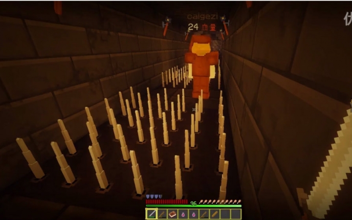 [图]❤我的世界❤Minecraft《粉字菌和菜鸽子双人冒险 地牢爬行者EP1 吃我长棍》